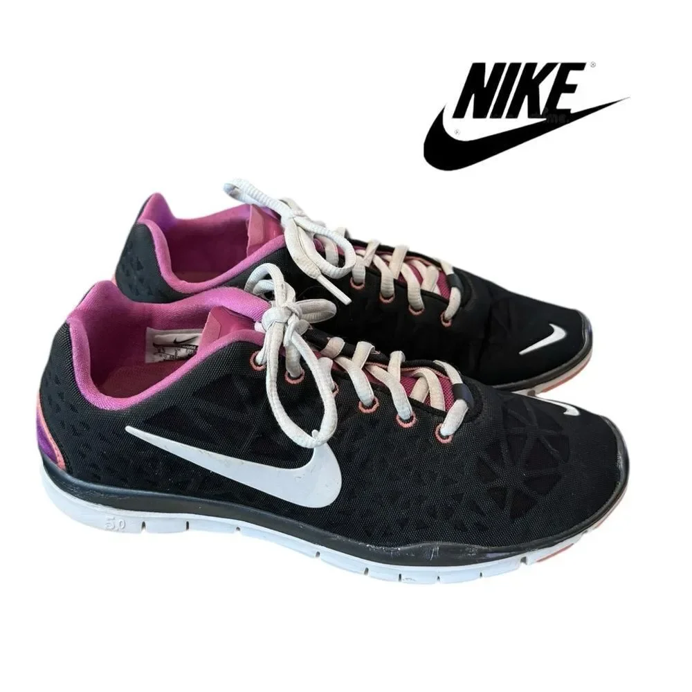 Nike Free TR Fit 3 Women's Running Shoes 555158-012 Black Sneakers 8.5